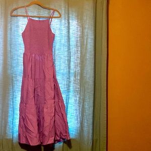 Halter dress , lavender color with keyhole back
